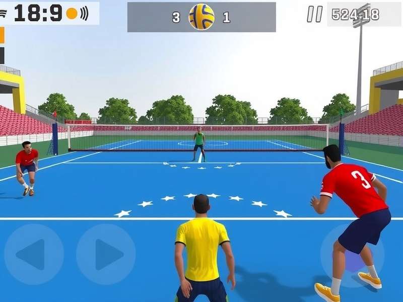 Experience the thrill of volleyball in Punjab Volley Aces Punjab Volley Aces Game Screenshot